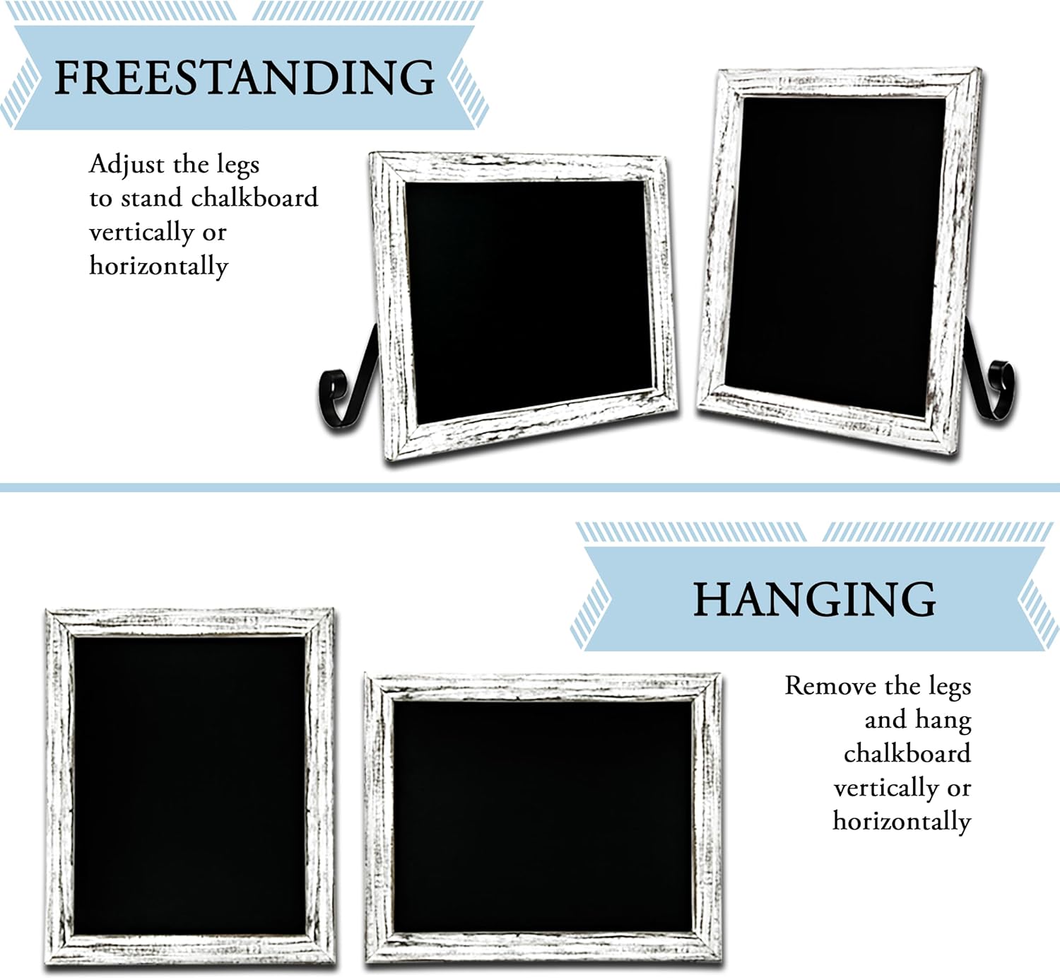 6 Sizes/4 Colors - Small Chalkboard Sign Menu Board for Kitchen