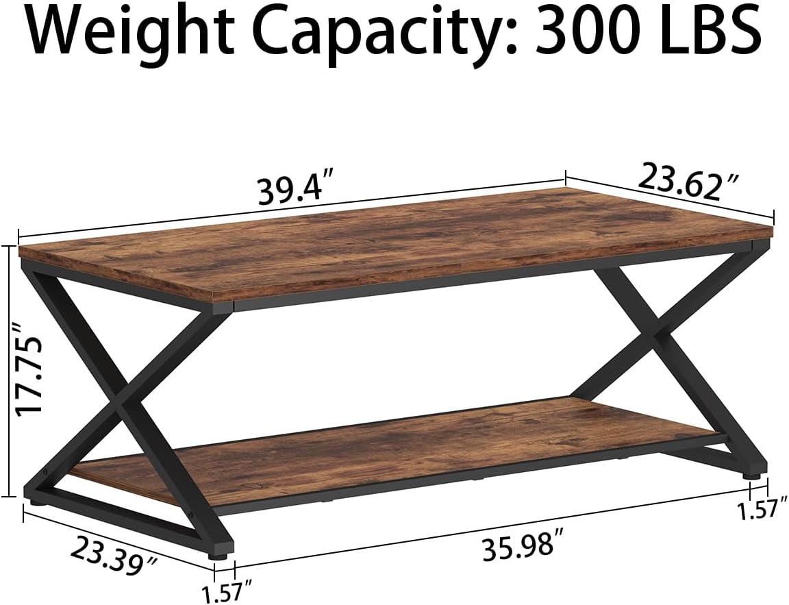 HSH Wood Coffee Table with Storage