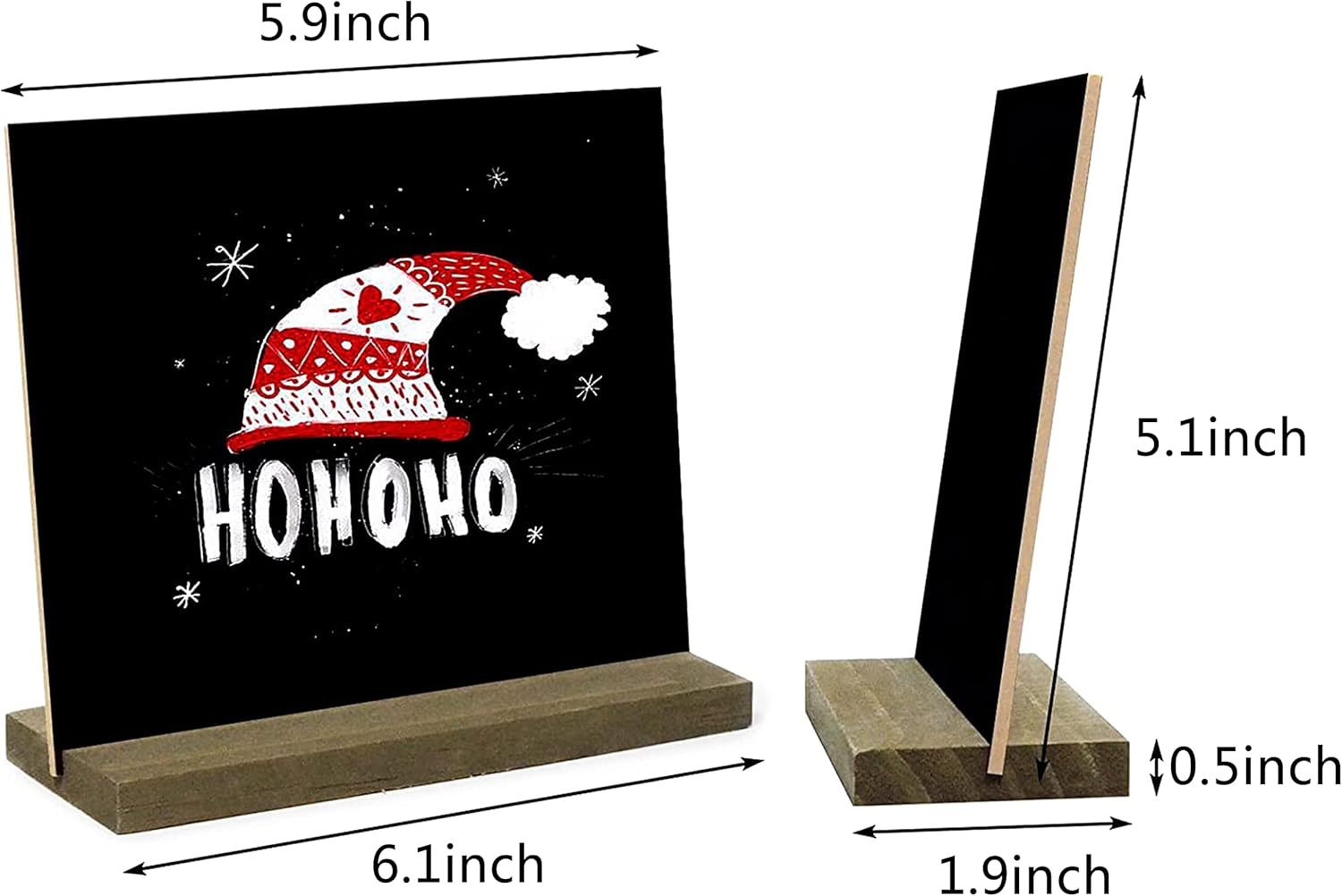 12 Pack Mini Tabletop Chalkboard Sign with Base Stand